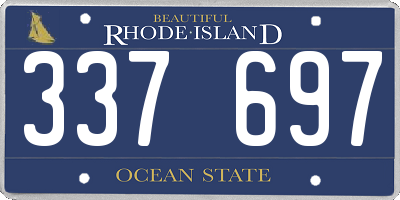 RI license plate 337697