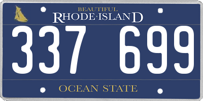 RI license plate 337699