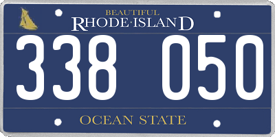 RI license plate 338050