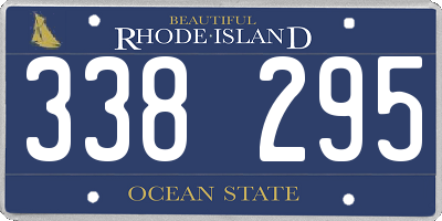 RI license plate 338295