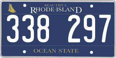 RI license plate 338297
