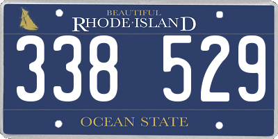 RI license plate 338529