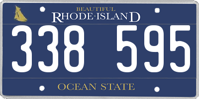 RI license plate 338595