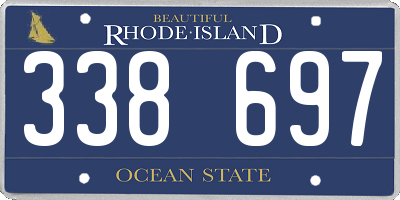RI license plate 338697