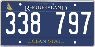 RI license plate 338797