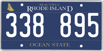 RI license plate 338895