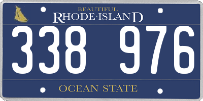 RI license plate 338976