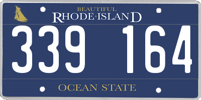 RI license plate 339164