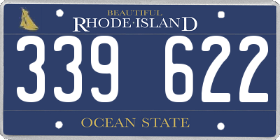 RI license plate 339622
