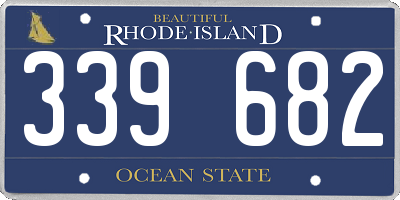 RI license plate 339682