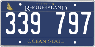 RI license plate 339797