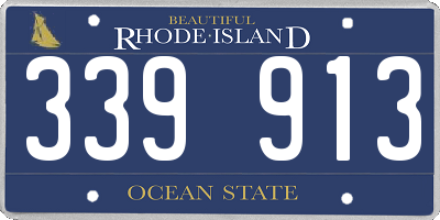 RI license plate 339913