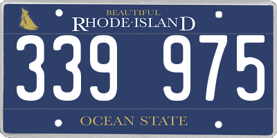 RI license plate 339975