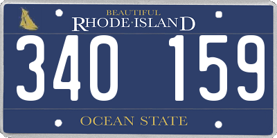 RI license plate 340159