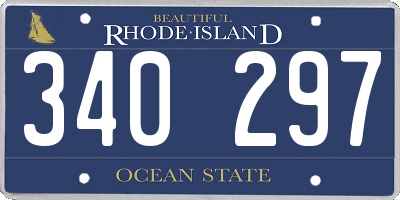 RI license plate 340297