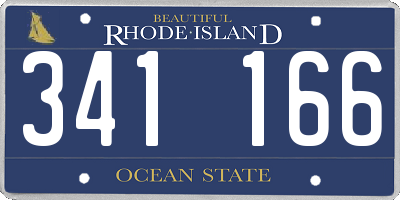 RI license plate 341166