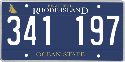 RI license plate 341197
