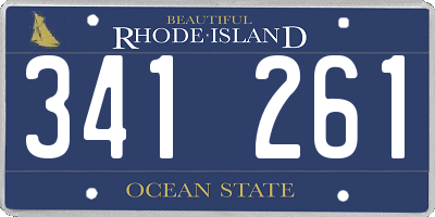 RI license plate 341261