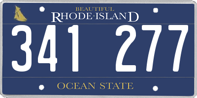 RI license plate 341277