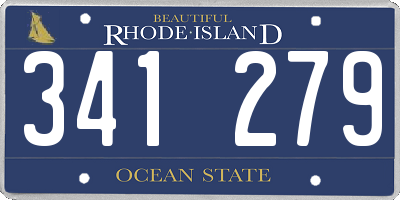 RI license plate 341279