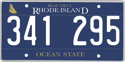 RI license plate 341295