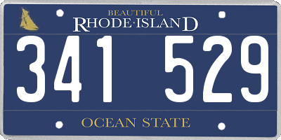 RI license plate 341529
