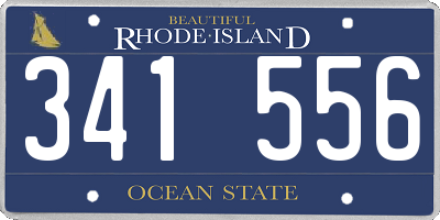 RI license plate 341556
