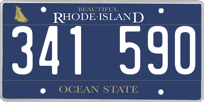 RI license plate 341590