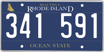 RI license plate 341591