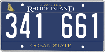 RI license plate 341661