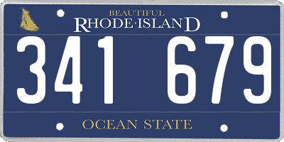 RI license plate 341679