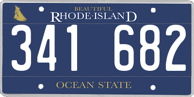 RI license plate 341682