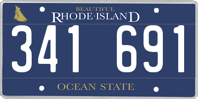 RI license plate 341691