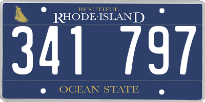 RI license plate 341797