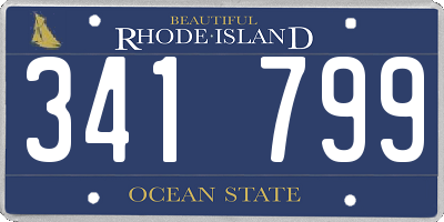 RI license plate 341799