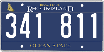 RI license plate 341811