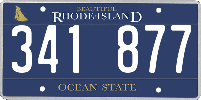 RI license plate 341877
