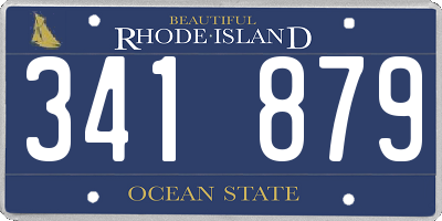 RI license plate 341879