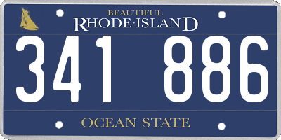 RI license plate 341886
