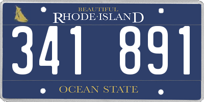 RI license plate 341891