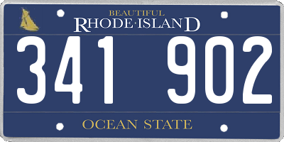 RI license plate 341902