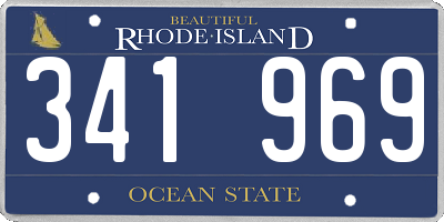 RI license plate 341969