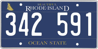 RI license plate 342591