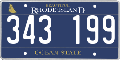 RI license plate 343199