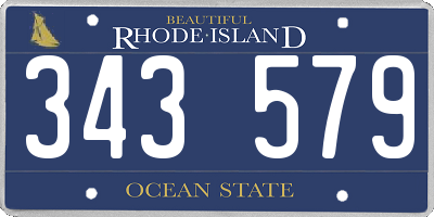 RI license plate 343579