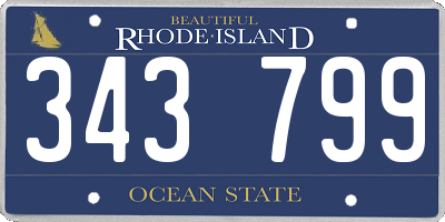 RI license plate 343799