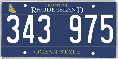RI license plate 343975