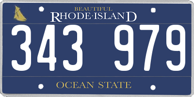RI license plate 343979