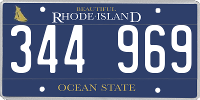 RI license plate 344969