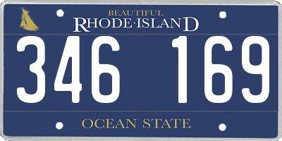 RI license plate 346169